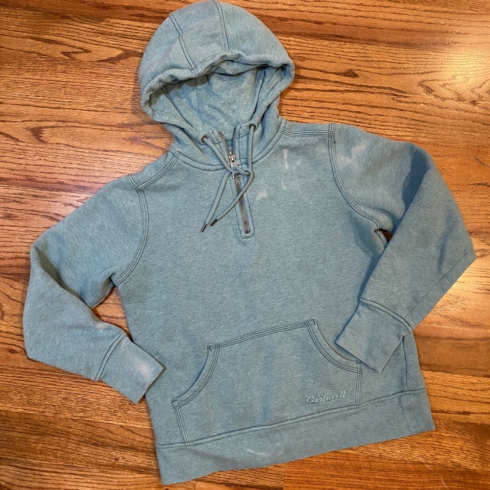 CARHARTT Comfy Hoodie Sweatshirt Embroidered Logo